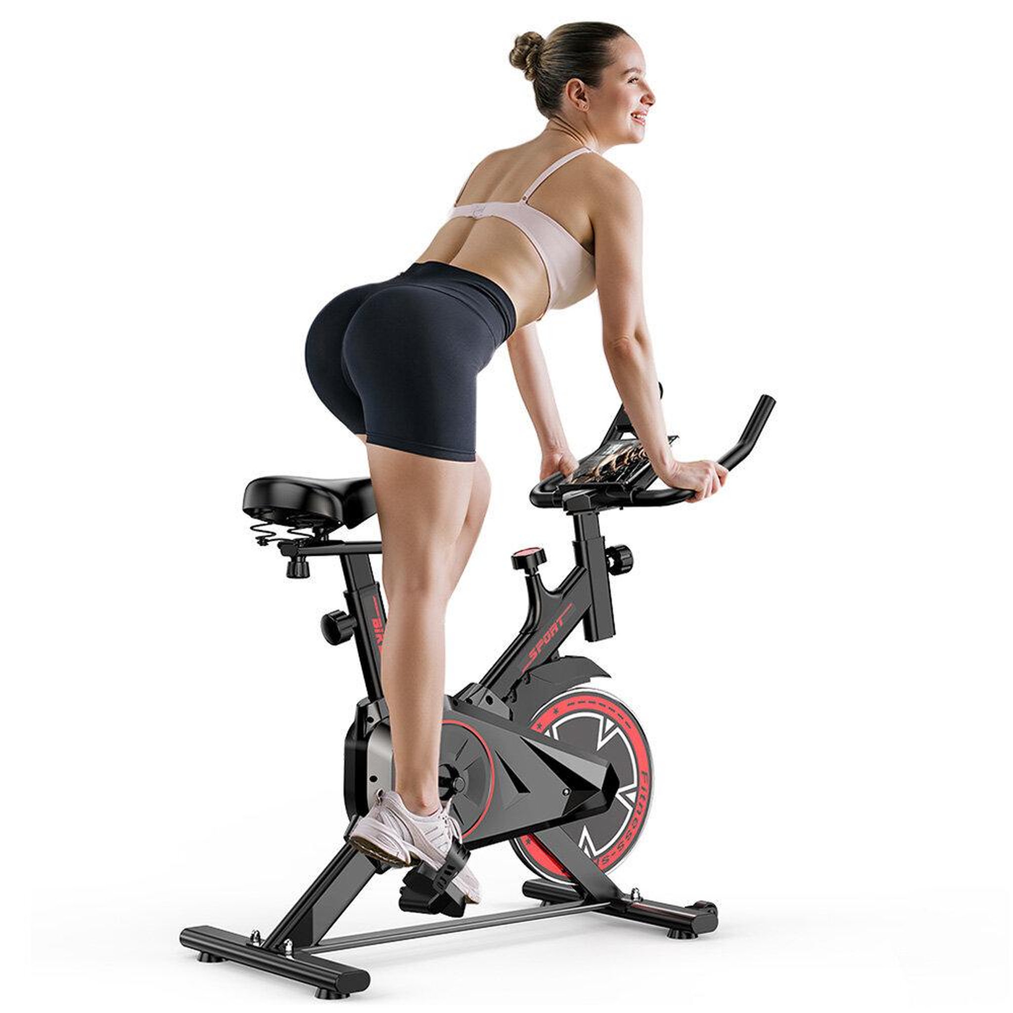 Voir la diapositive 2 : FORMILL Vélo d'appartement formill qk101, résistance réglable, transmission silencieuse, capacité de 120 kg, écran lcd