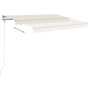 Voir la diapositive 3 : VIDAXL Auvent manuel retractable 450x350 cm Creme