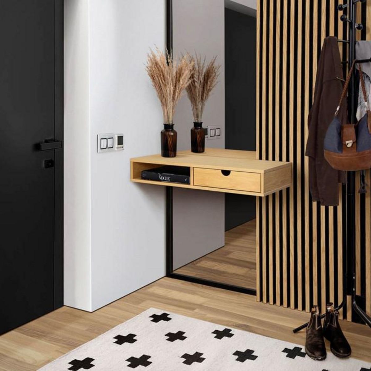 Paris Prix Table d'Appoint Murale  Farsta  78cm Naturel