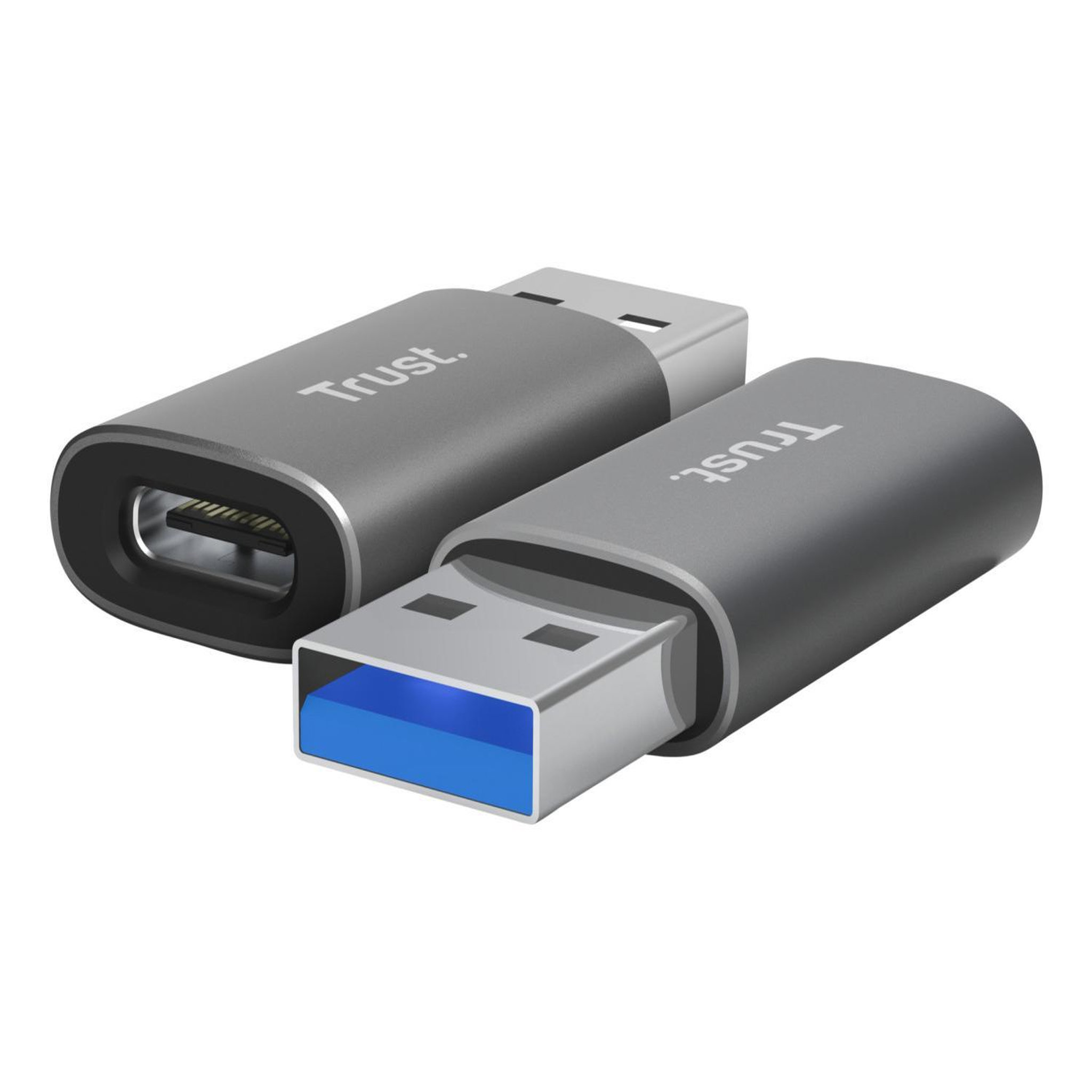 Trust Trust calyx usb type-c usb type-a gris