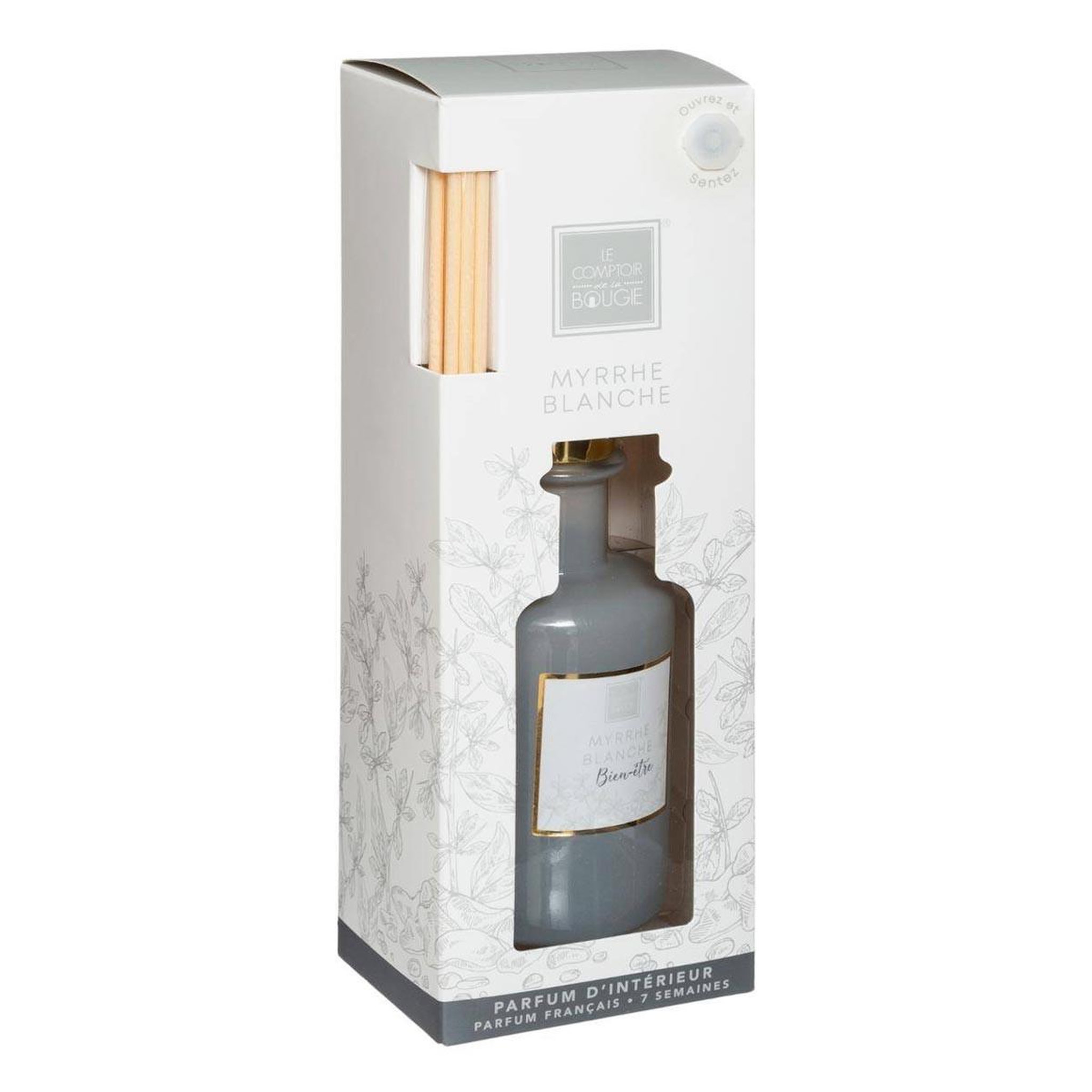Voir la diapositive 2 : COMPTOIR DE LA BOUGIE Diffuseur de parfum  mael  200ml myrrhe blanche