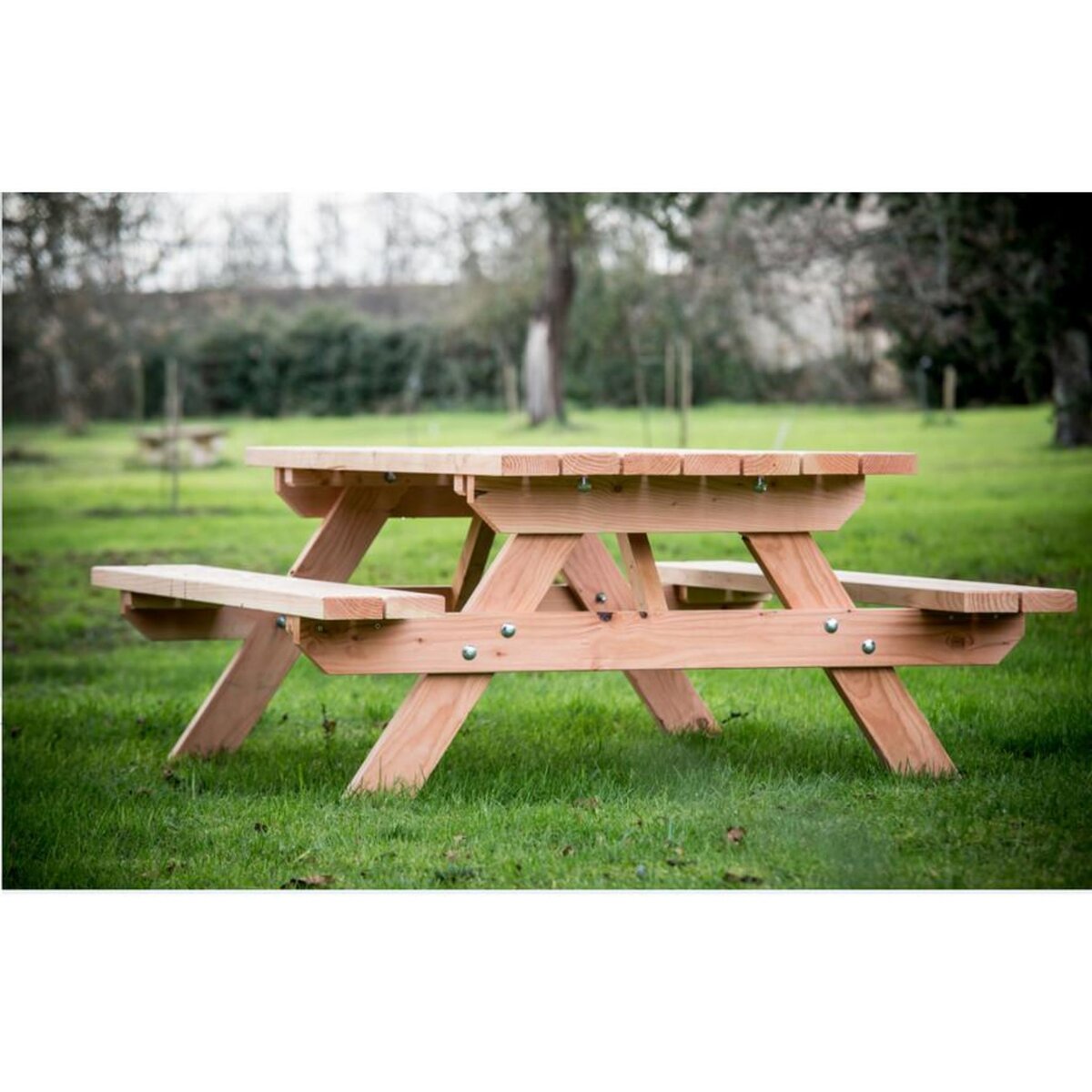 Hisense Table forestière en douglas 6 personnes - sj - tfd7