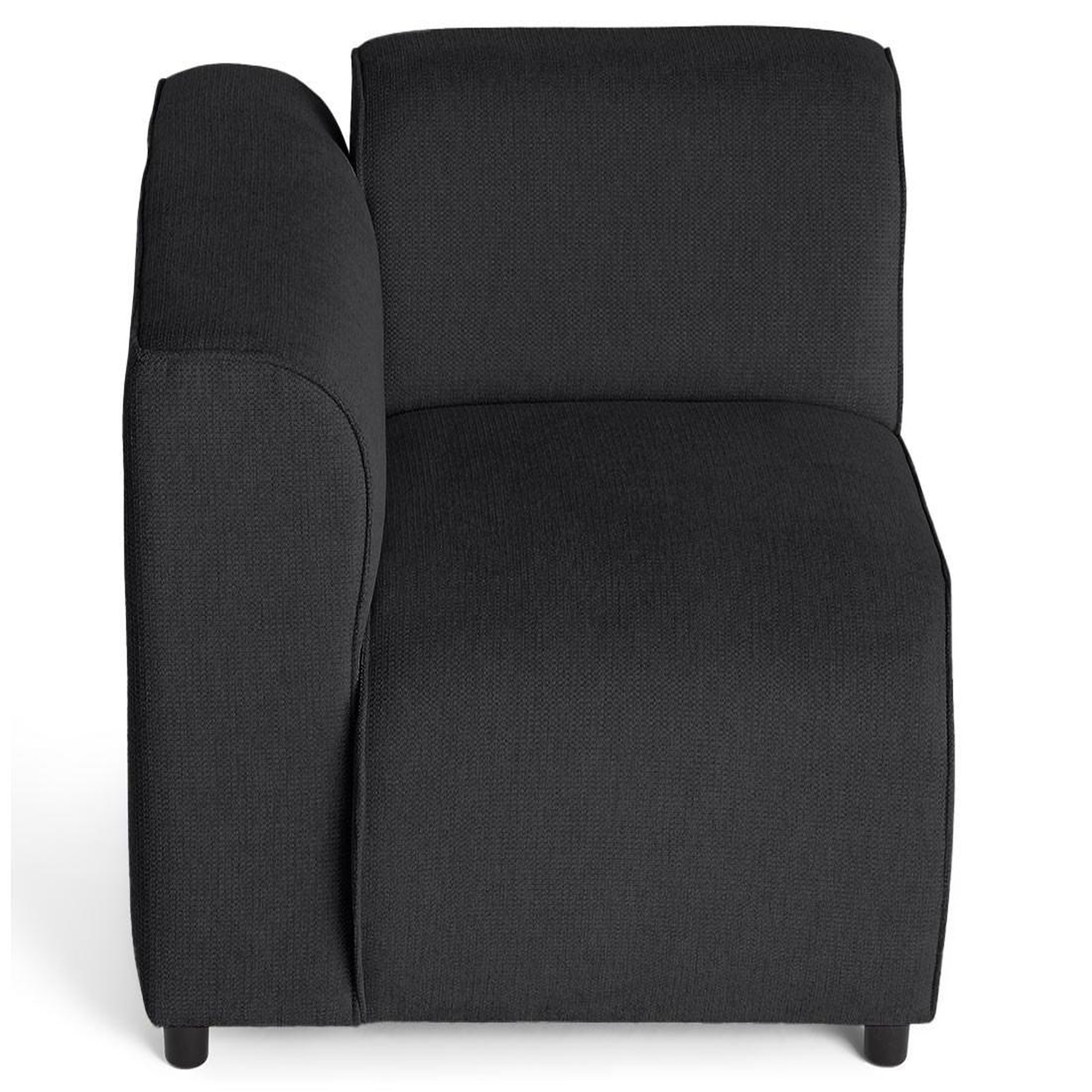 Voir la diapositive 3 : LISA DESIGN Suaro - module d'assise d'angle gauche en tissu texturé