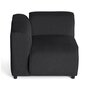Voir la diapositive 3 : LISA DESIGN Suaro - module d'assise d'angle gauche en tissu texturé