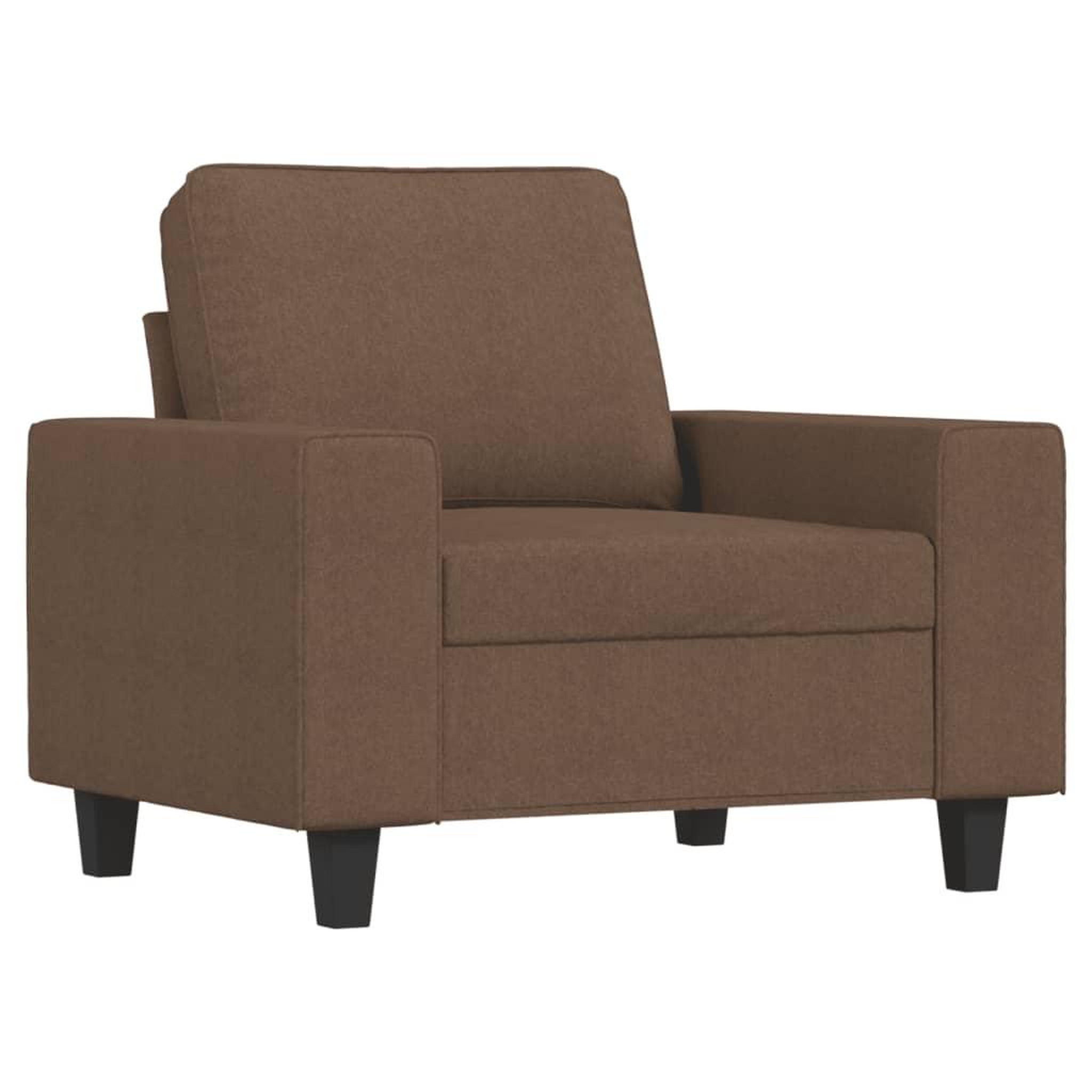 Voir la diapositive 2 : VIDAXL Fauteuil Marron 60 cm Tissu