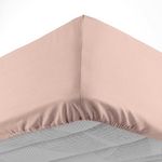 Paris Prix Drap Housse  Lina  140x190cm Rose