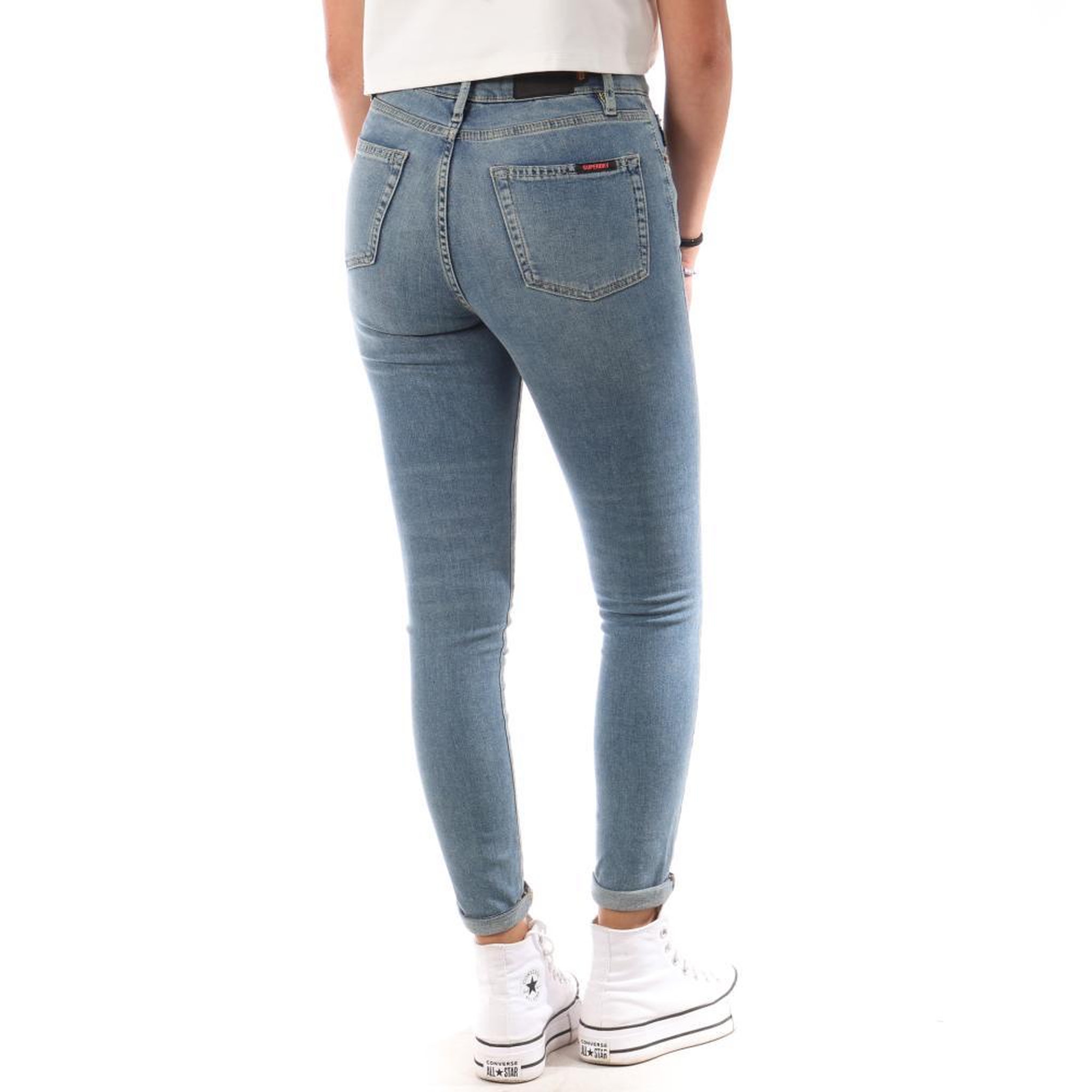 Voir la diapositive 2 : SUPERDRY Jean Skinny Bleu Femme Superdry Vintage High Rise