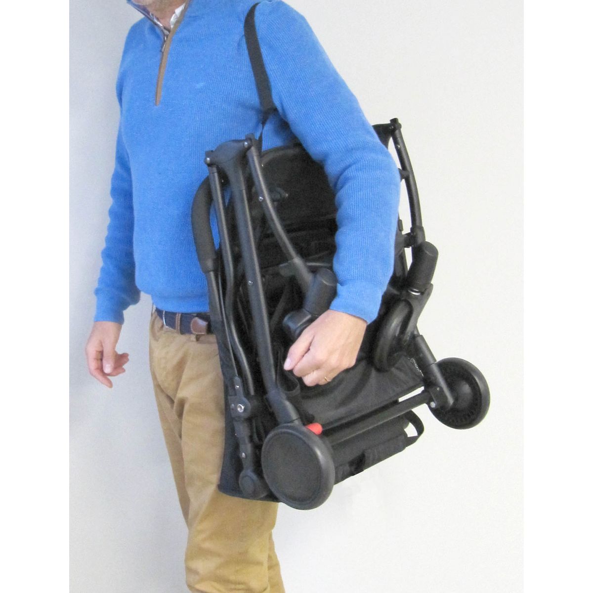 BAMBISOL Poussette Shopper ultra-compacte YUKO 0-36 mois - Bleue grisée