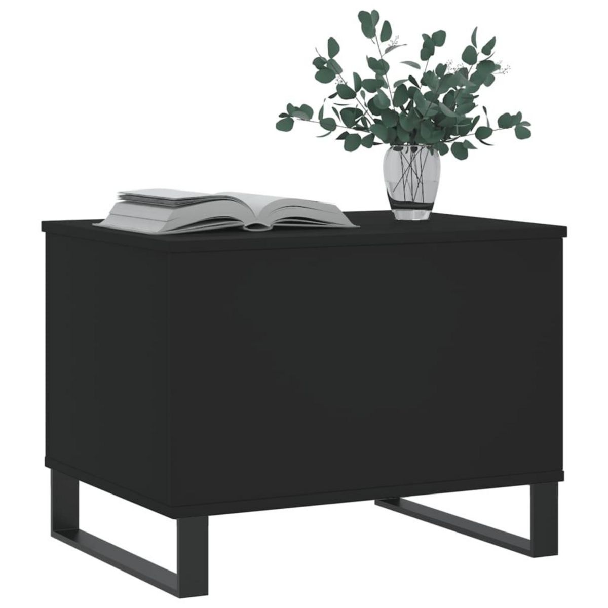 VIDAXL Table basse Noir 60x44,5x45 cm Bois d'ingenierie