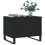 Voir la diapositive 4 : VIDAXL Table basse Noir 60x44,5x45 cm Bois d'ingenierie