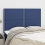 Voir la diapositive 1 : VIDAXL Tetes de lit 4 pcs Bleu 72x5x78/88 cm Tissu