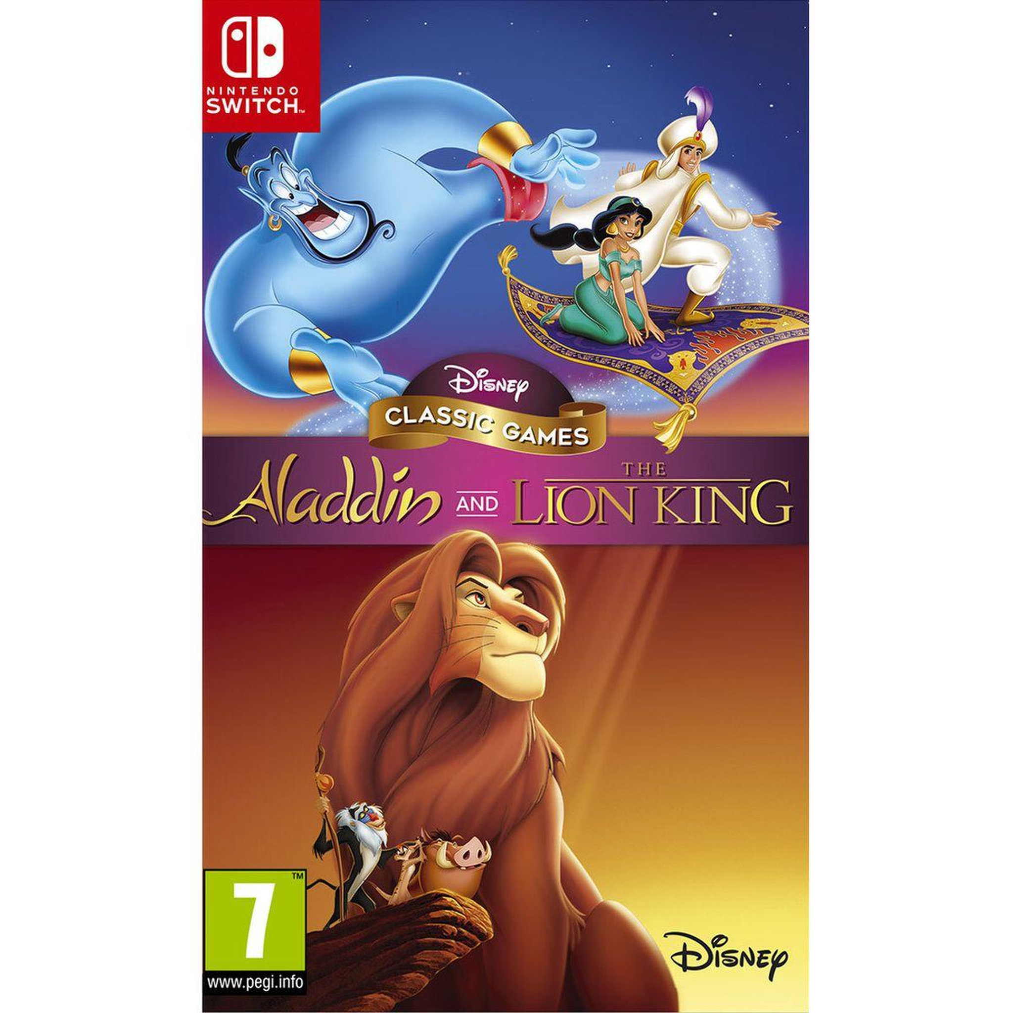 Voir la diapositive 1 : Aladdin et Le Roi Lion Disney Classic Games Nintendo Switch