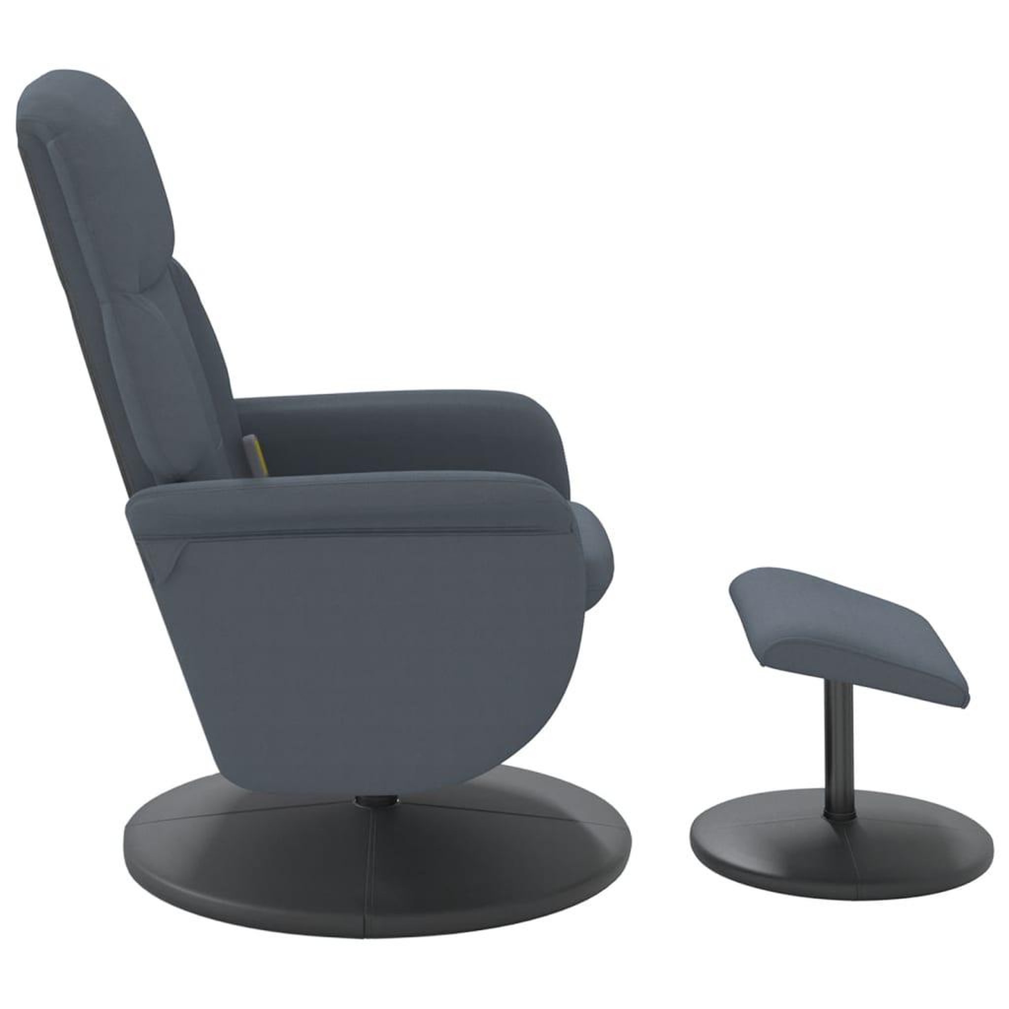 Voir la diapositive 5 : VIDAXL Fauteuil de massage inclinable repose-pied gris fonce velours