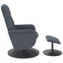 Voir la diapositive 5 : VIDAXL Fauteuil de massage inclinable repose-pied gris fonce velours