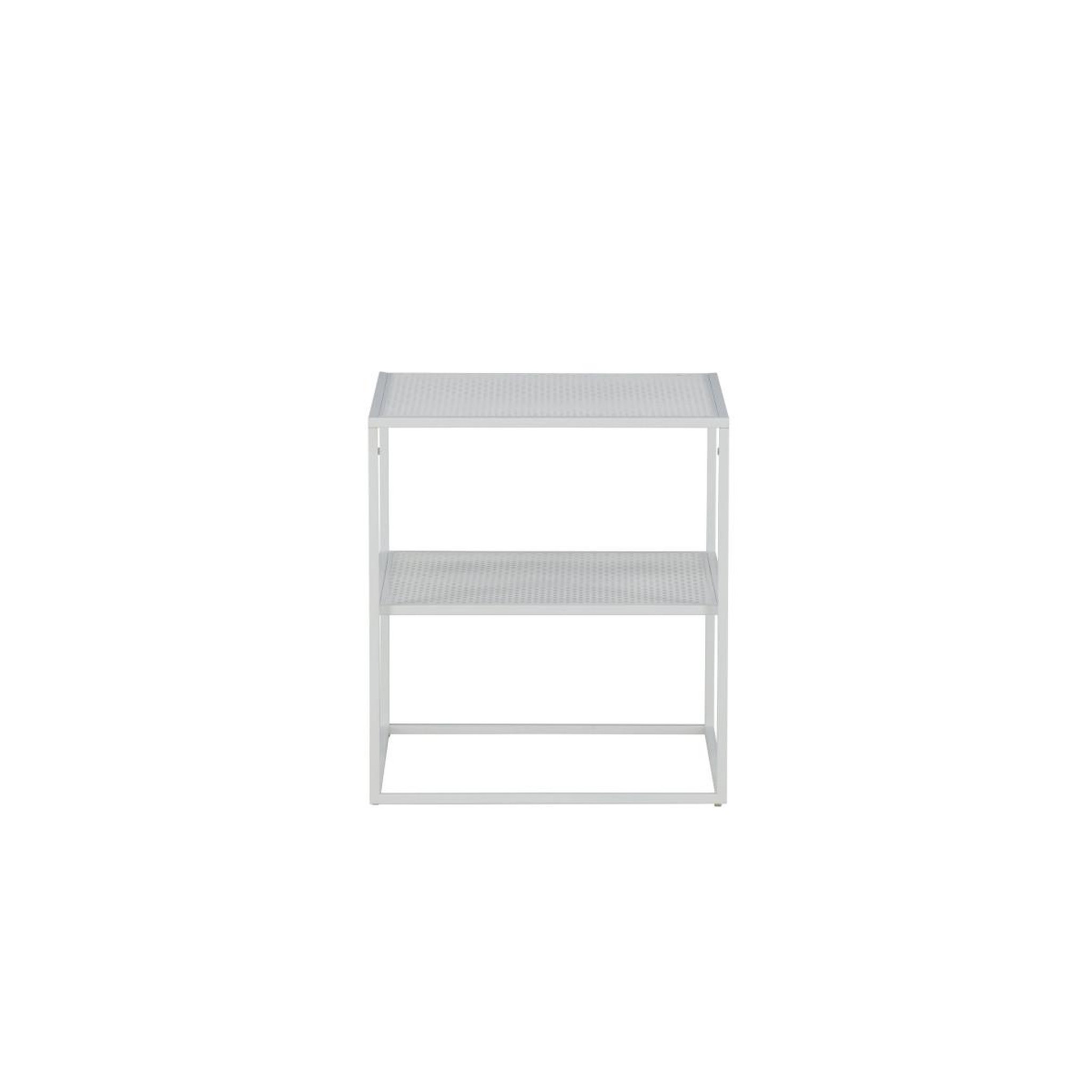 Voir la diapositive 2 : Paris Prix Table d'appoint avec étagère  netz  60cm blanc