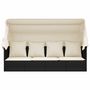 Voir la diapositive 3 : VIDAXL Lit de salon d'exterieur toit et coussins Noir Resine tressee