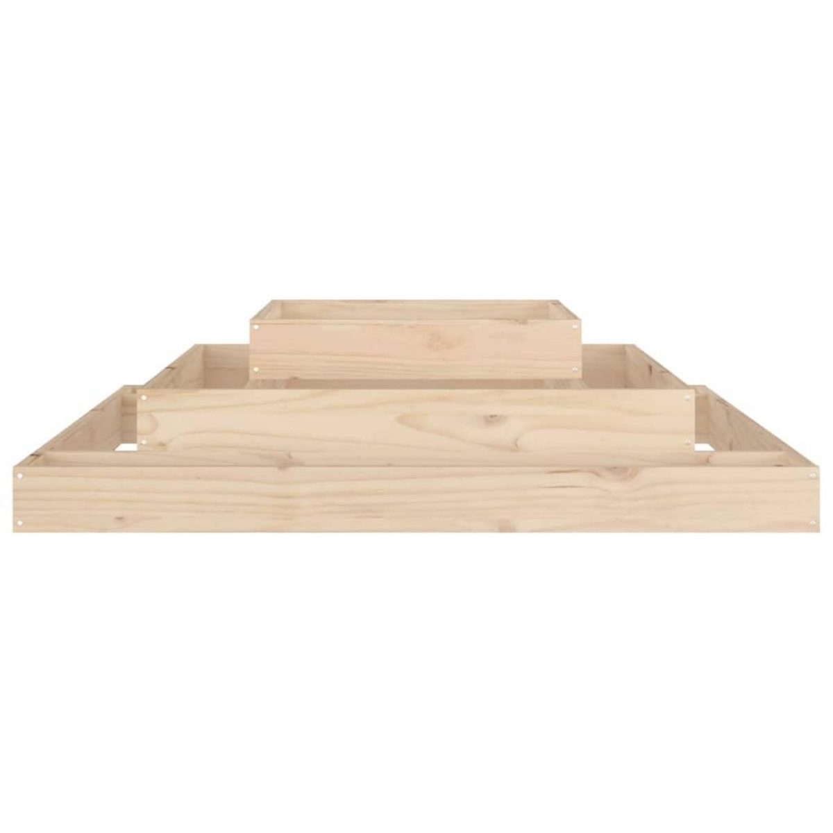 VIDAXL Jardiniere 110x110x27 cm Bois massif de pin