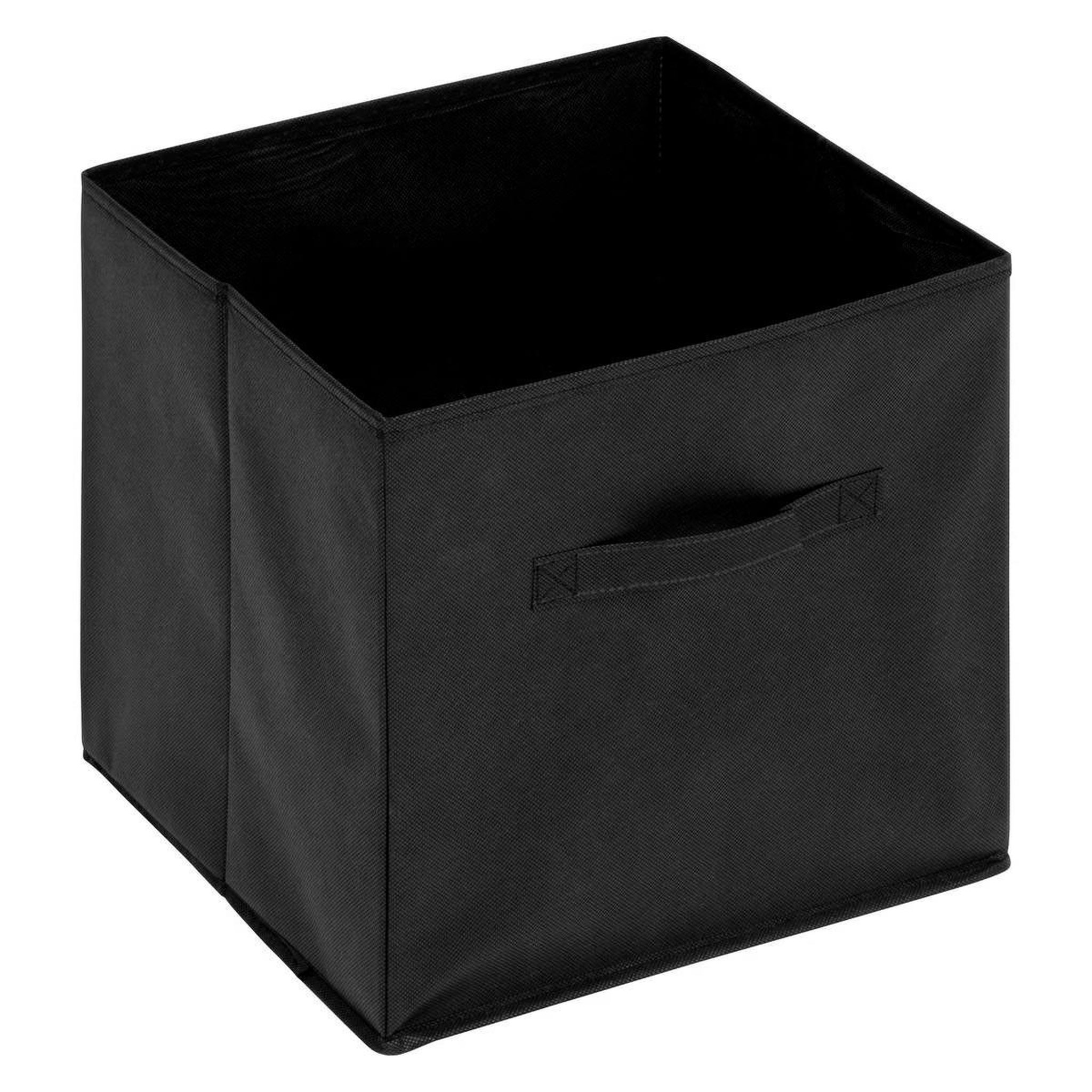 Voir la diapositive 4 : FIVE Étagère 4 cases & 4 boîtes  mix n'modul  68cm noir
