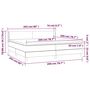 Voir la diapositive 6 : VIDAXL Sommier a lattes de lit avec matelas Bleu 200x200 cm Tissu