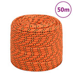 VIDAXL Corde de bateau Orange 6 mm 50 m Polypropylene