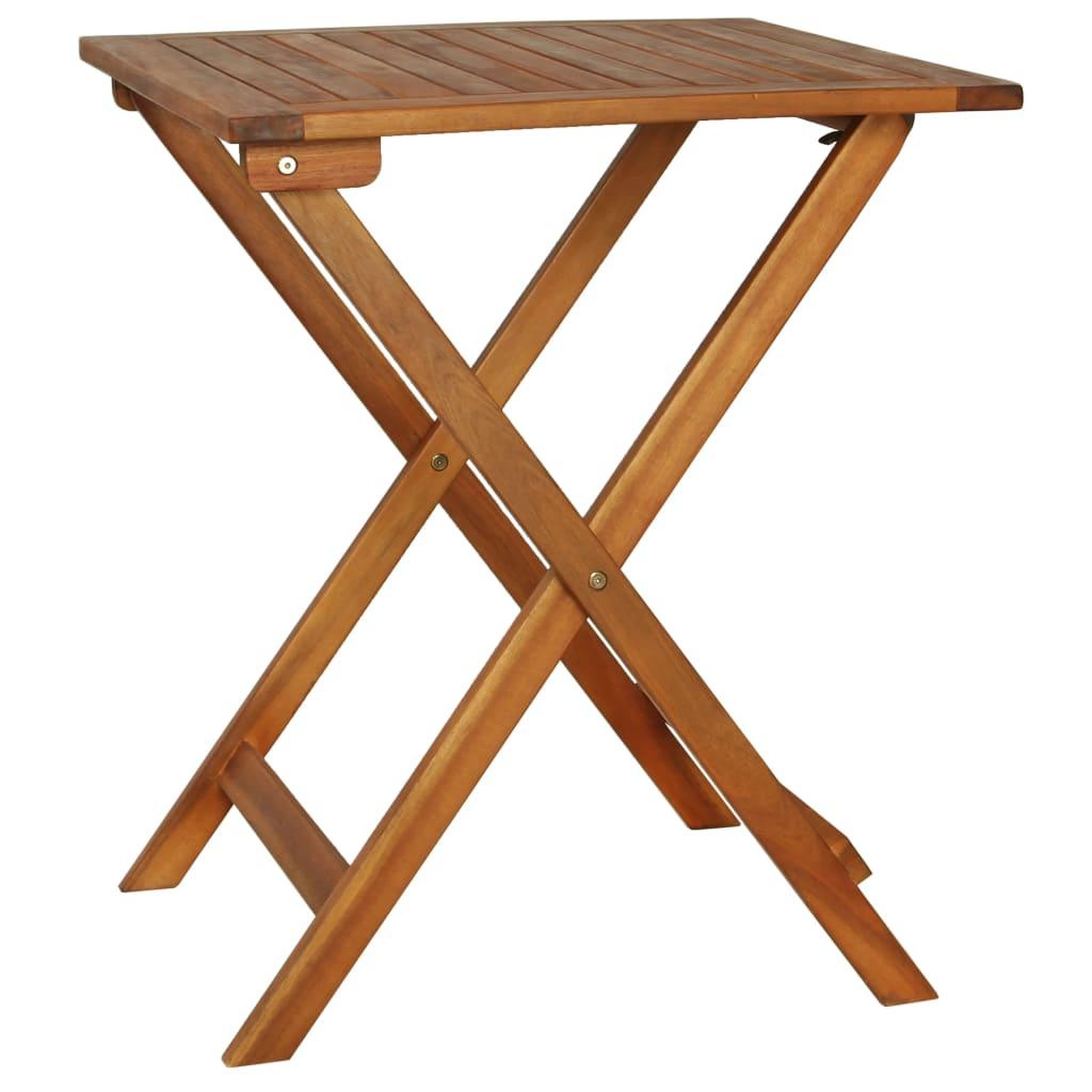 Voir la diapositive 2 : VIDAXL Ensemble de bistro pliable 3 pcs avec coussins Acacia solide