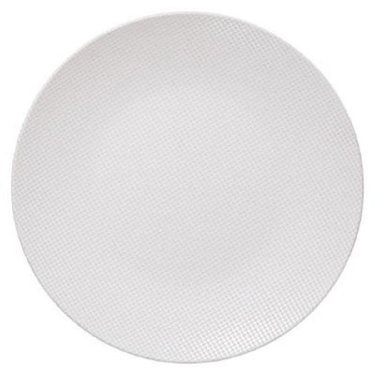 SECRET DE GOURMET Lot de 6 Assiettes Plates  Céleste  27cm Blanc