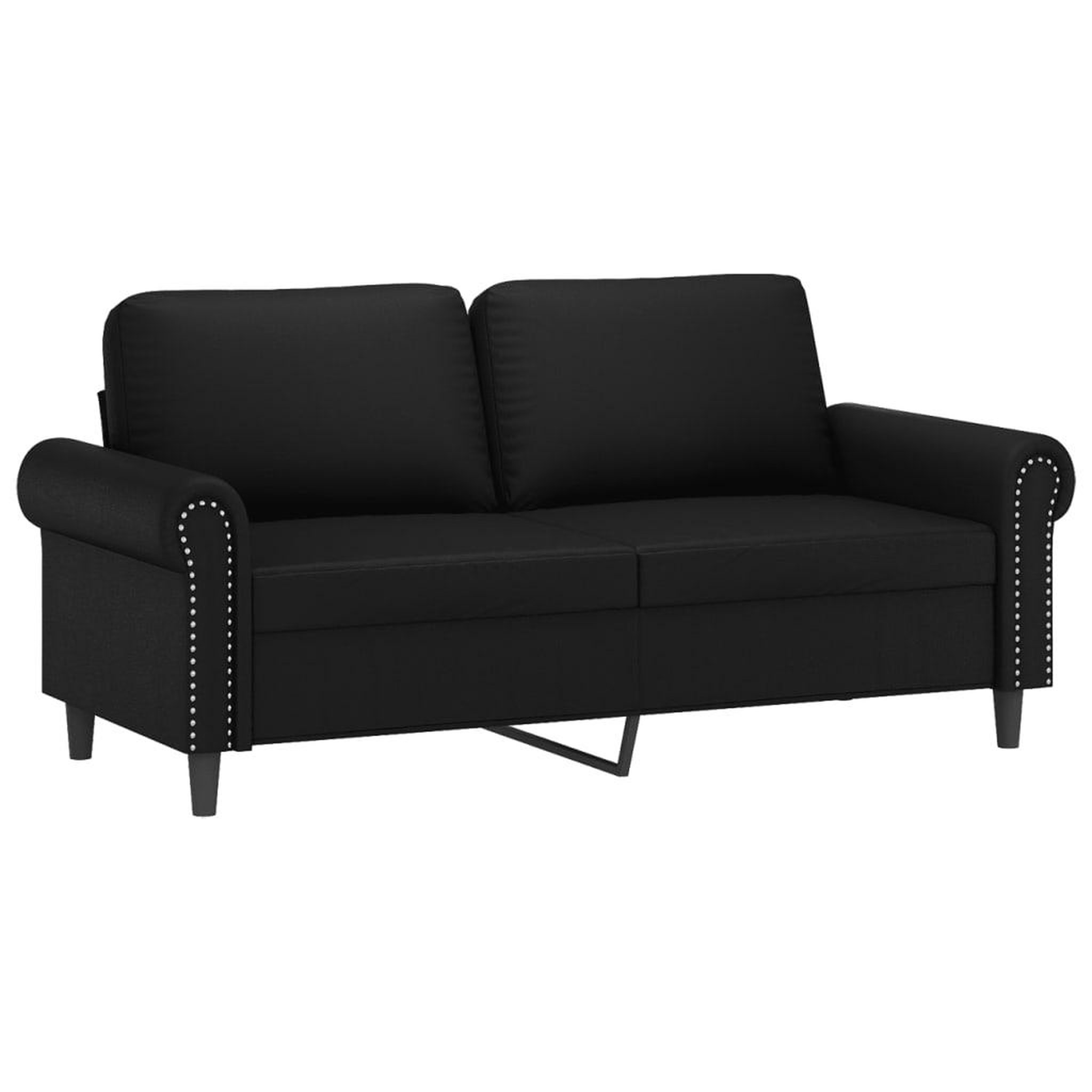 Voir la diapositive 4 : VIDAXL Ensemble de canapes 3 pcs avec coussins noir similicuir