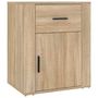 Voir la diapositive 2 : VIDAXL Table de chevet Chene sonoma 50x36x60 cm Bois d'ingenierie