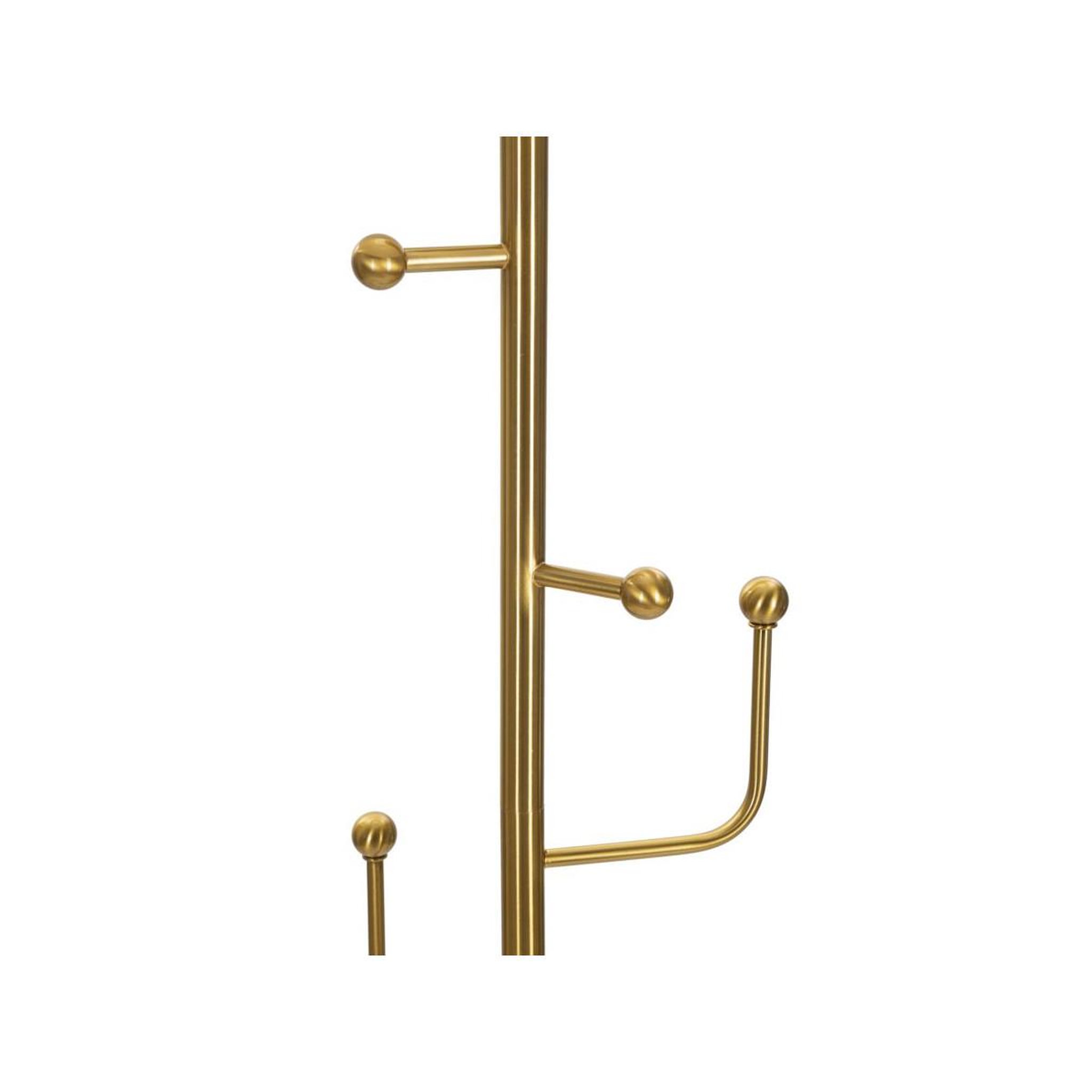 Voir la diapositive 3 : Paris Prix Lampadaire design en métal  hanger  173cm blanc & or