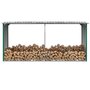 Voir la diapositive 1 : VIDAXL Abri de stockage de bois Acier galvanise 330x92x153 cm Vert