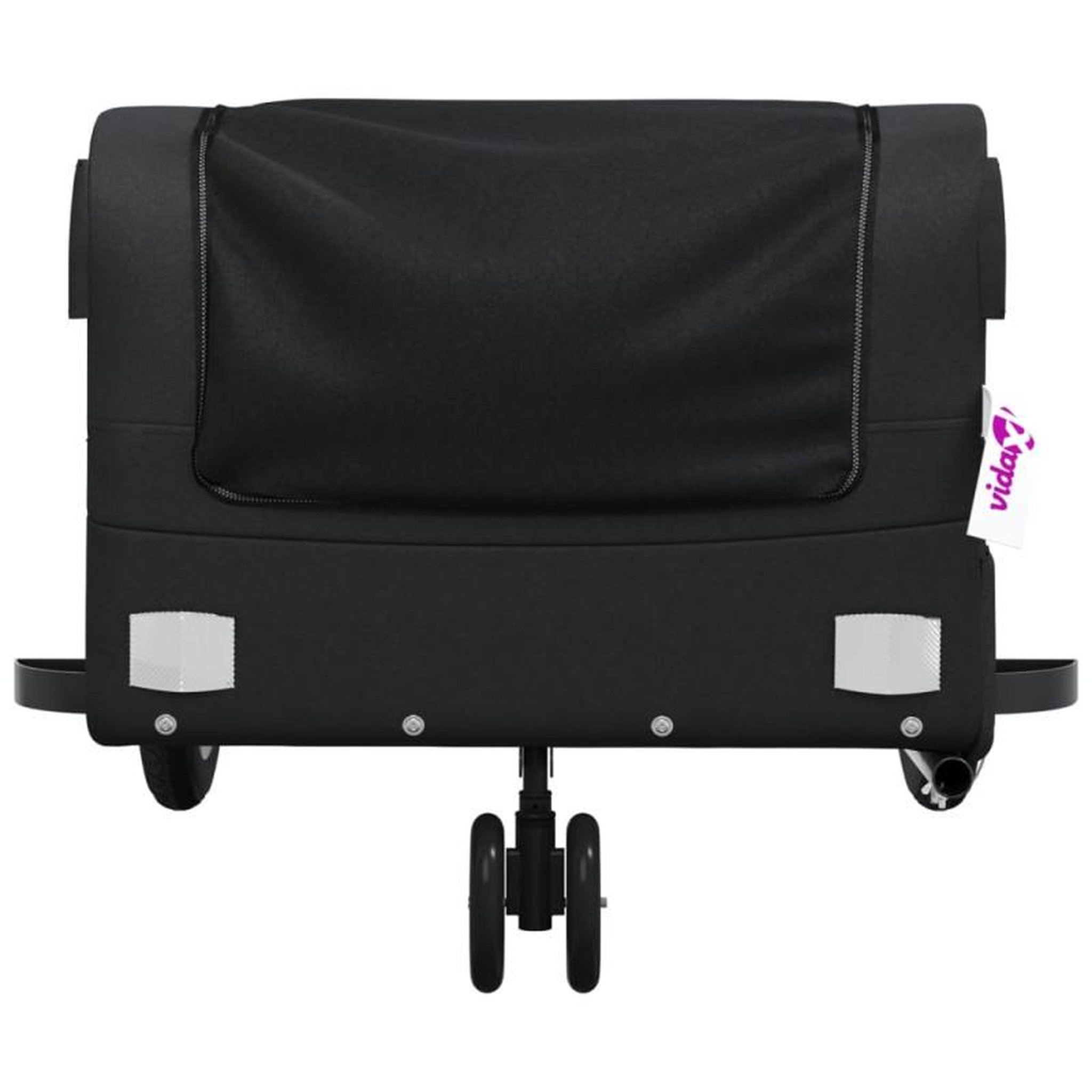 Voir la diapositive 6 : VIDAXL Remorque de vélo noir 30 kg fer