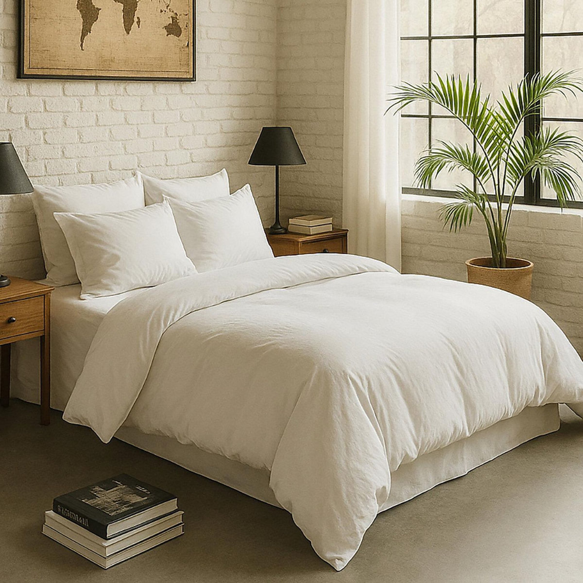 BATON ROUGE Drap housse en percale de coton