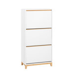 SOBUY SoBuy - Meuble À Chaussures 3 portes - Blanc - 60x34x122cm - Nordique - FSR192-NW