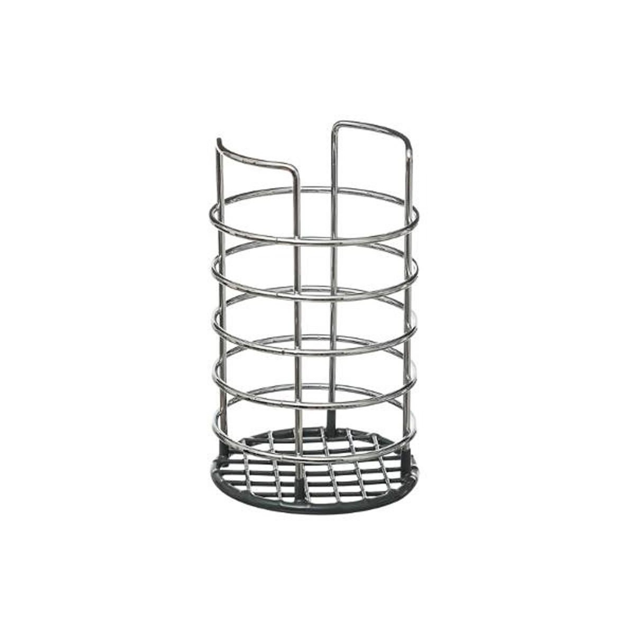 FIVE Pot range-couverts métal  chromé  gris