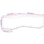 Voir la diapositive 6 : VIDAXL Housse de salon de jardin Forme de L 12 œillets 250x250x90 cm