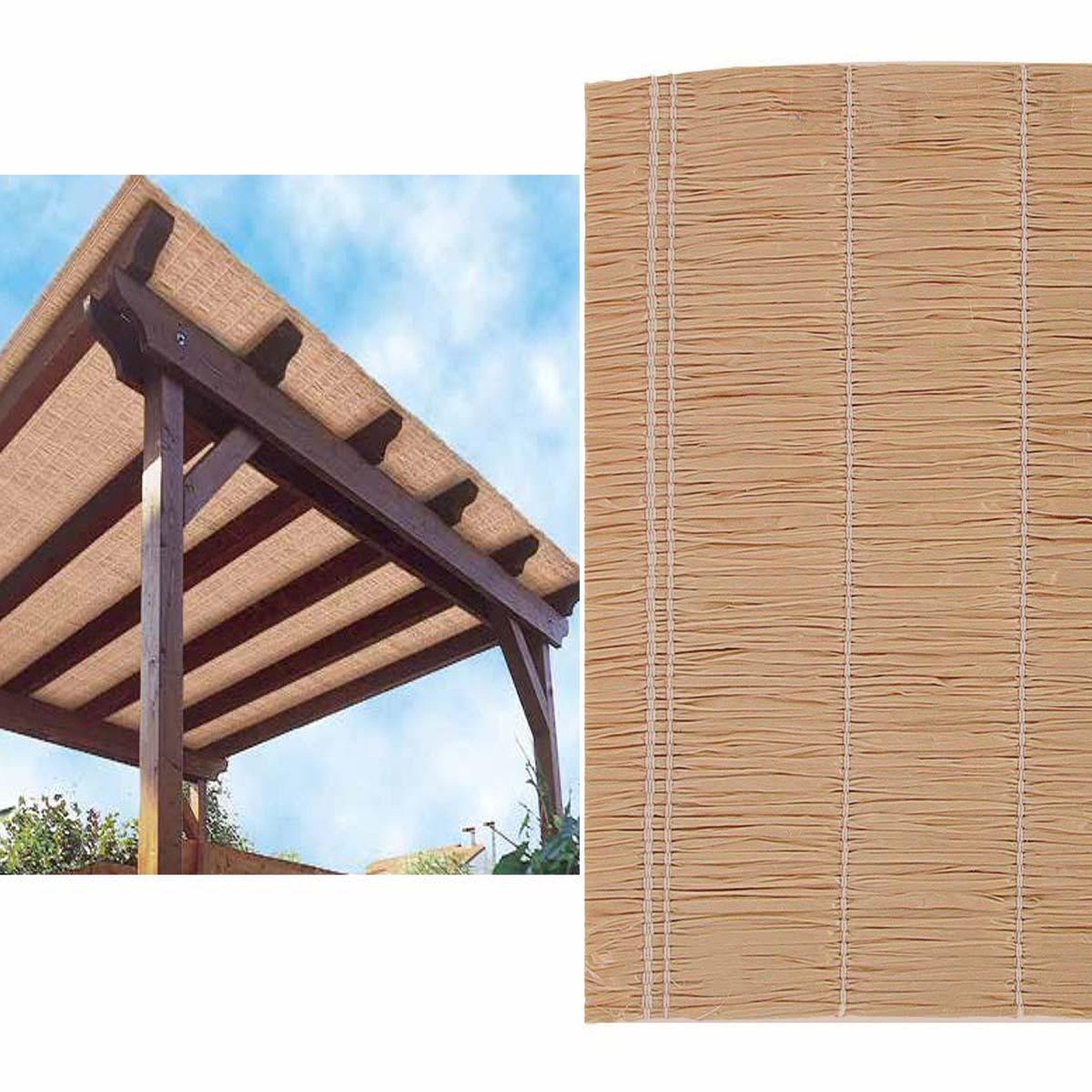 Jardiline Brise vue Multipaille 300 x H 150 cm Café - Jardiline