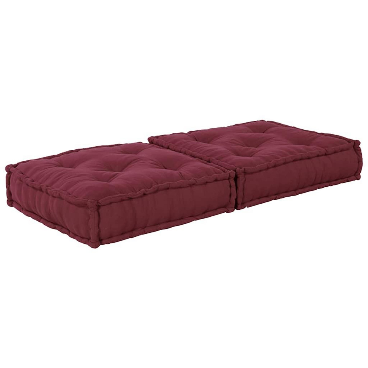 VIDAXL Pouf modulaire marron 70x70x36 tissu