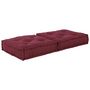 Voir la diapositive 3 : VIDAXL Pouf modulaire marron 70x70x36 tissu