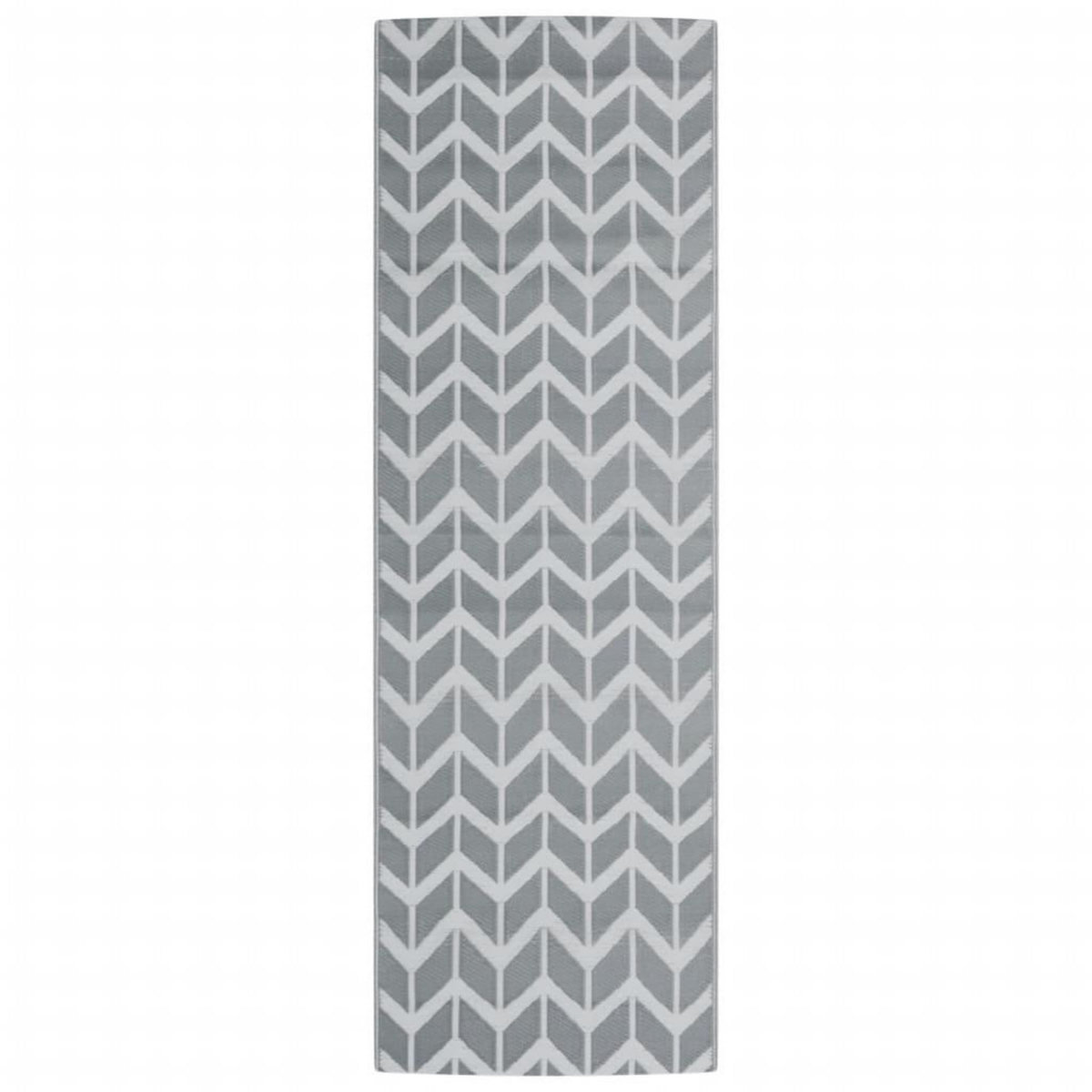 VIDAXL Tapis d'exterieur ARAKIL gris 80 x 250 cm PP