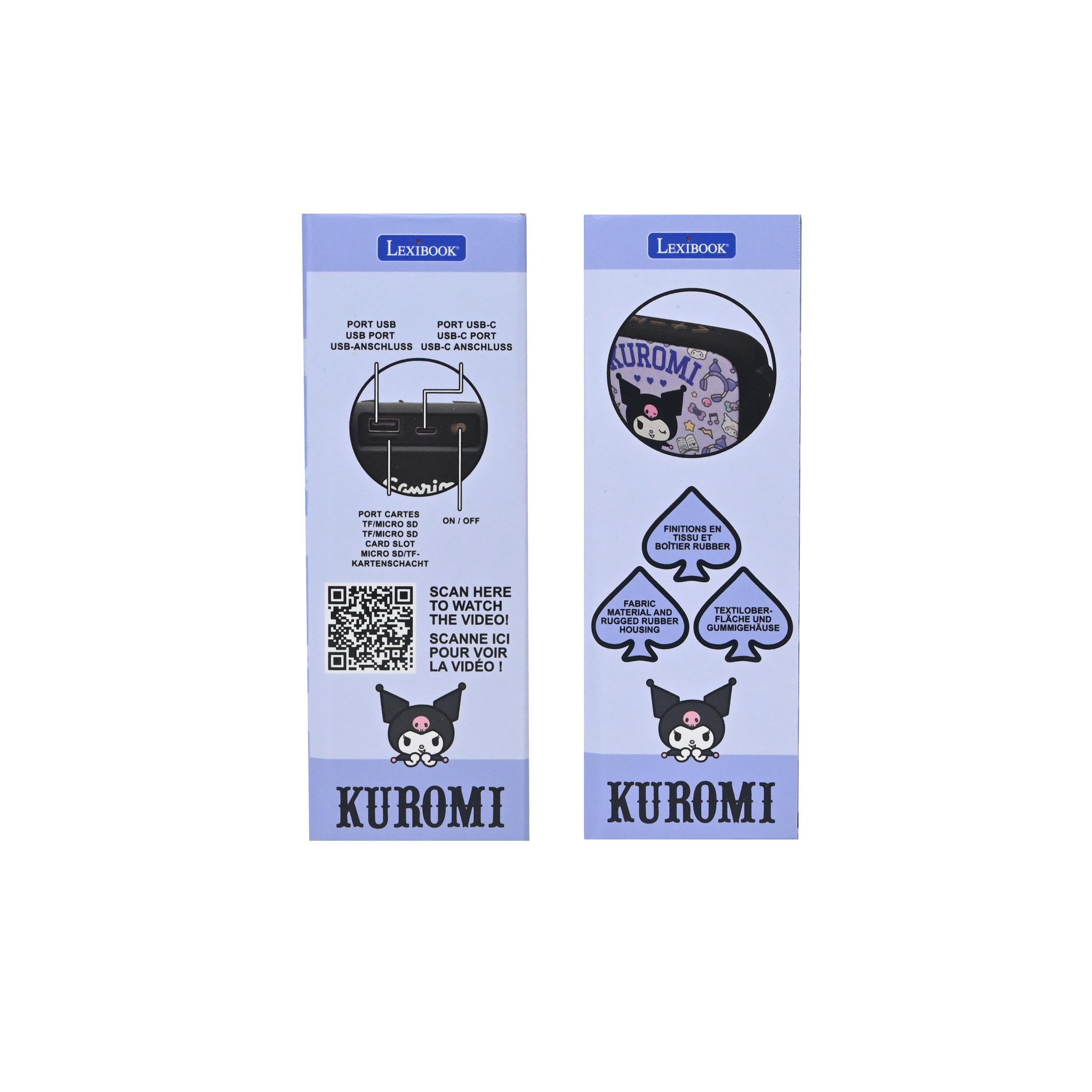Voir la diapositive 3 : Lexibook Enceinte Bluetooth Portable Kuromi