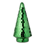 Paris Prix Arbre Disco en Verre  Miroir  23cm Vert