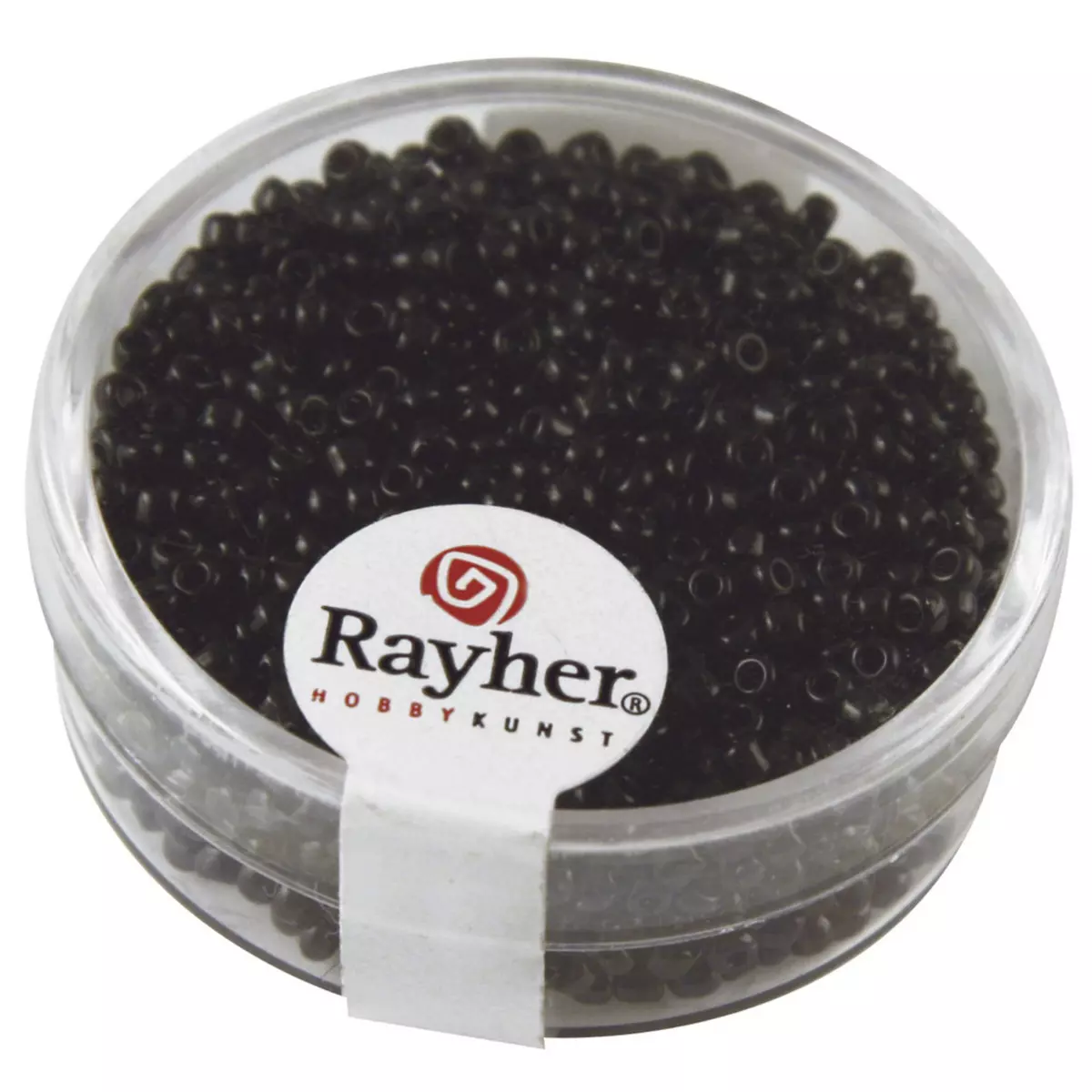 Rayher Rocailles, 2 mm ø, opaques, blanc, boîte 17g