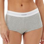 CALVIN KLEIN JEANS Shorty  Clair/Blanc Femme Calvin Klein Jeans Boyshort. Coloris disponibles : Gris