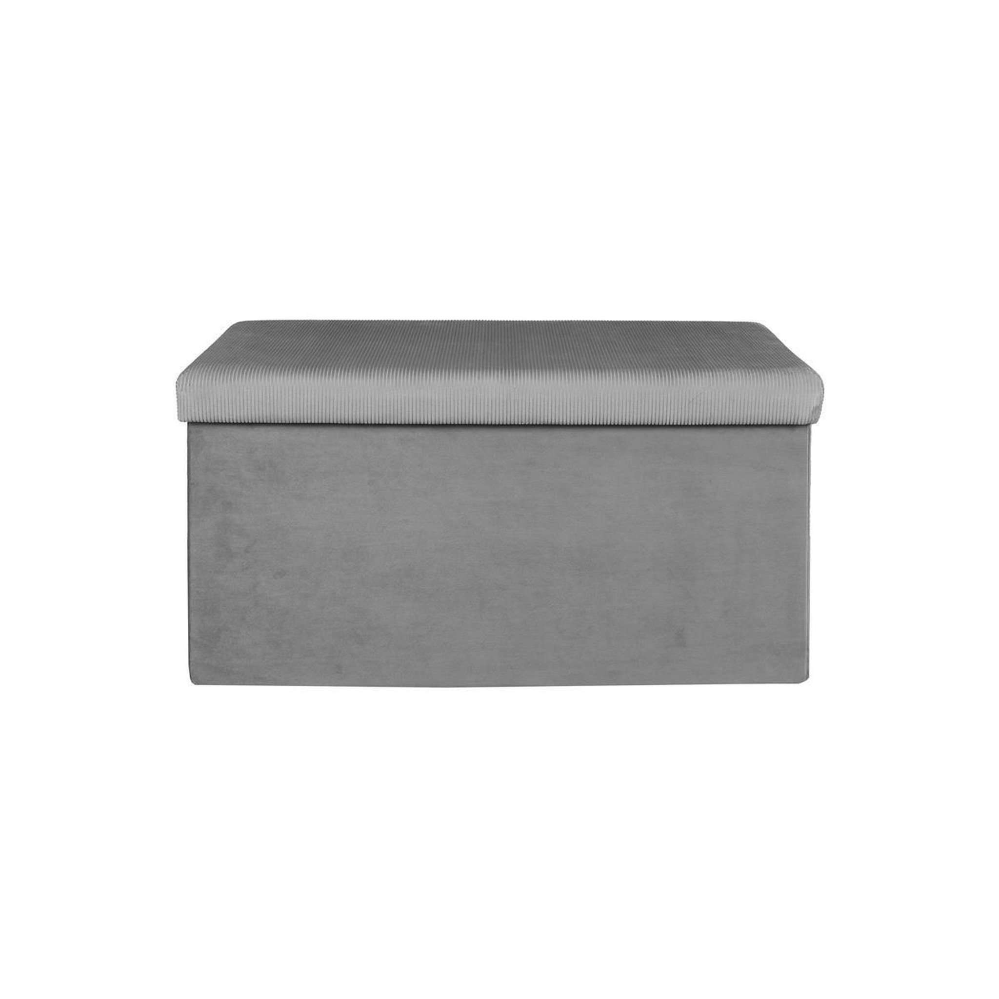 The Home Deco Factory Banc & coffre de rangement  giulia  77cm gris