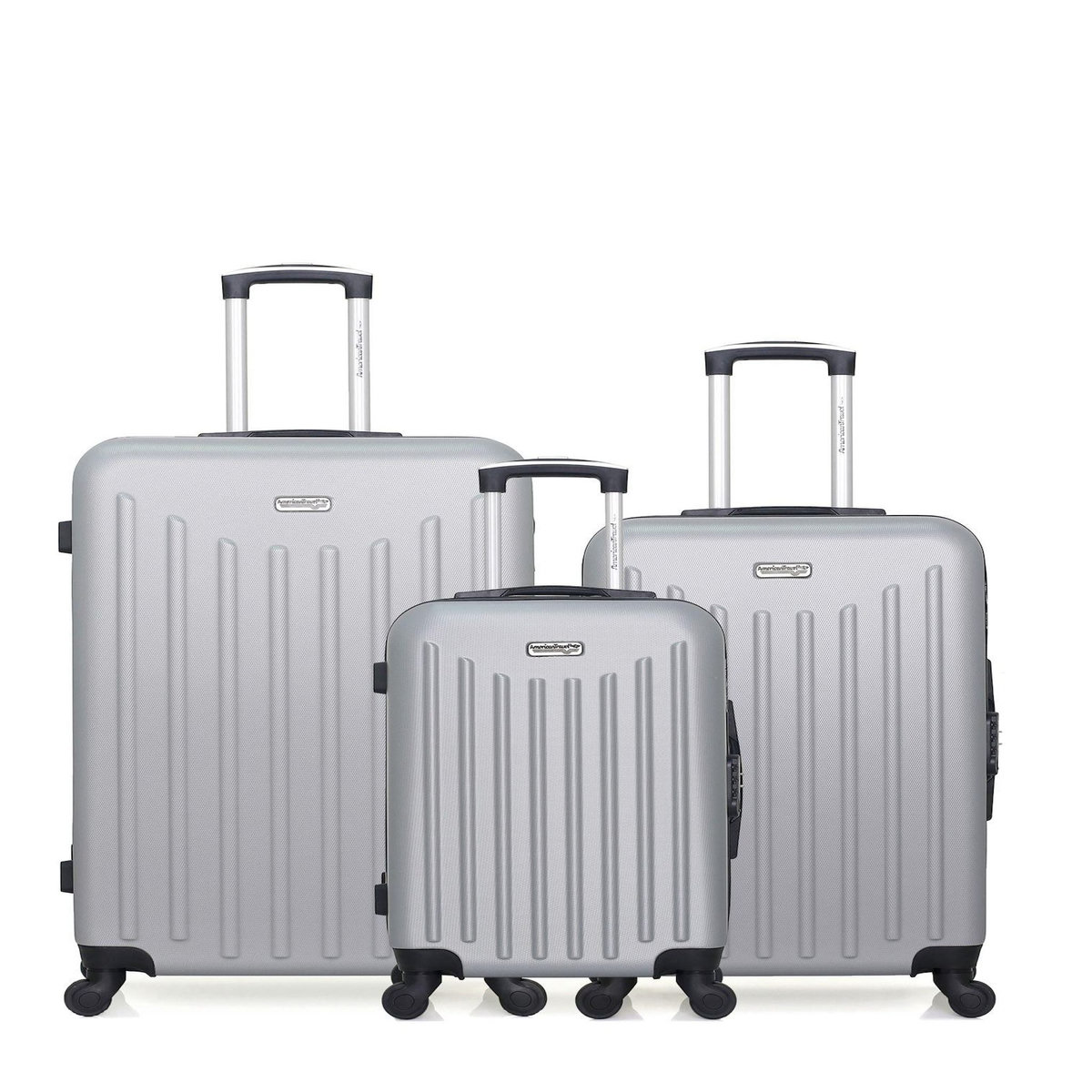 AMERICAN TRAVEL AMERICAN TRAVEL - LOT DE 3 - Valises grand format, weekend et cabine BROOKLYN