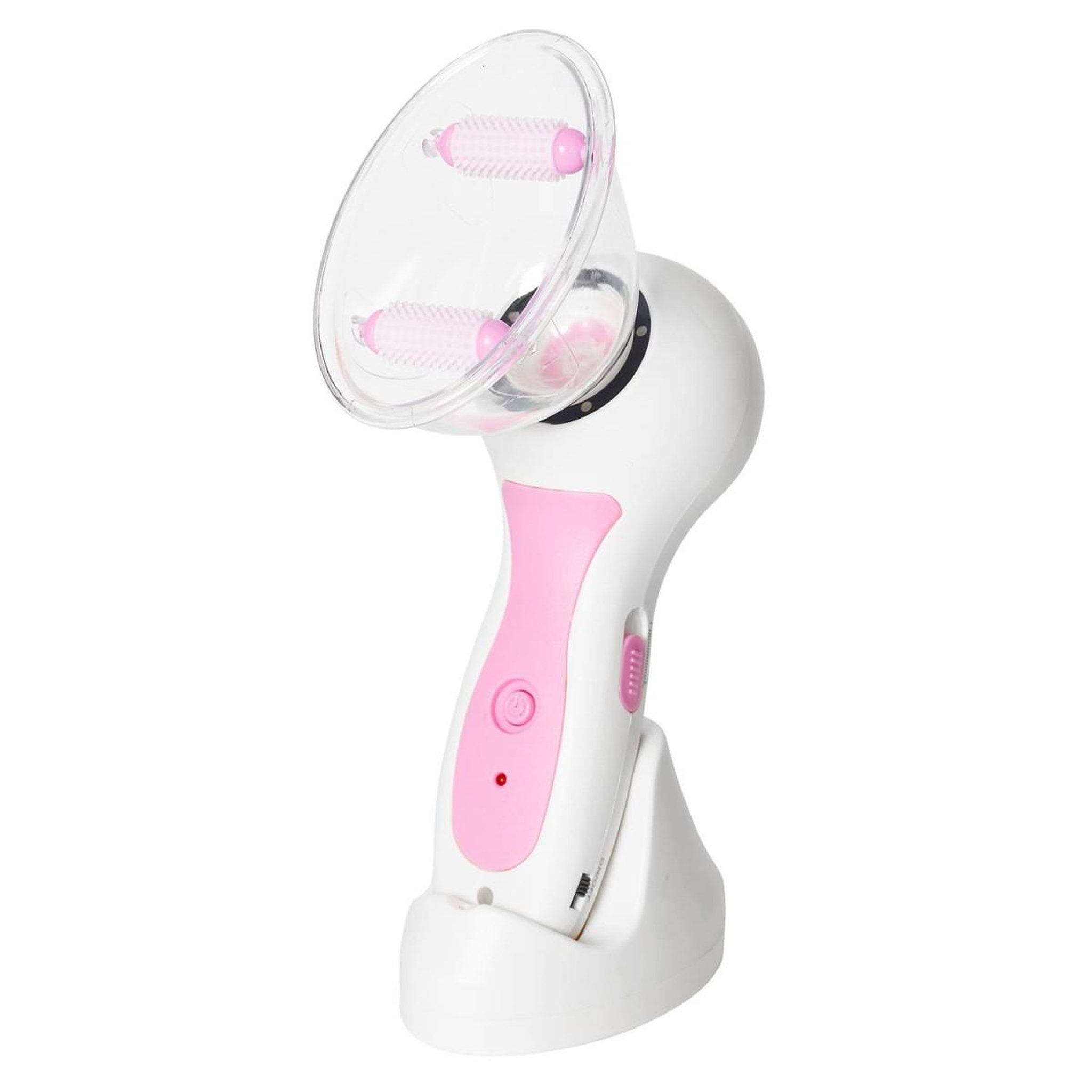 Voir la diapositive 2 : Cosmetic Club Ventouse aspirante  palper-rouler  23cm blanc & rose