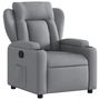 Voir la diapositive 2 : VIDAXL Fauteuil inclinable Gris clair Tissu