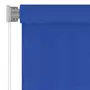 VIDAXL Store roulant d'exterieur 100x140 cm Bleu PEHD