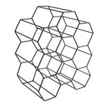 The Home Deco Factory Casier à bouteilles filaire - 9 bouteilles. Coloris disponibles : Noir