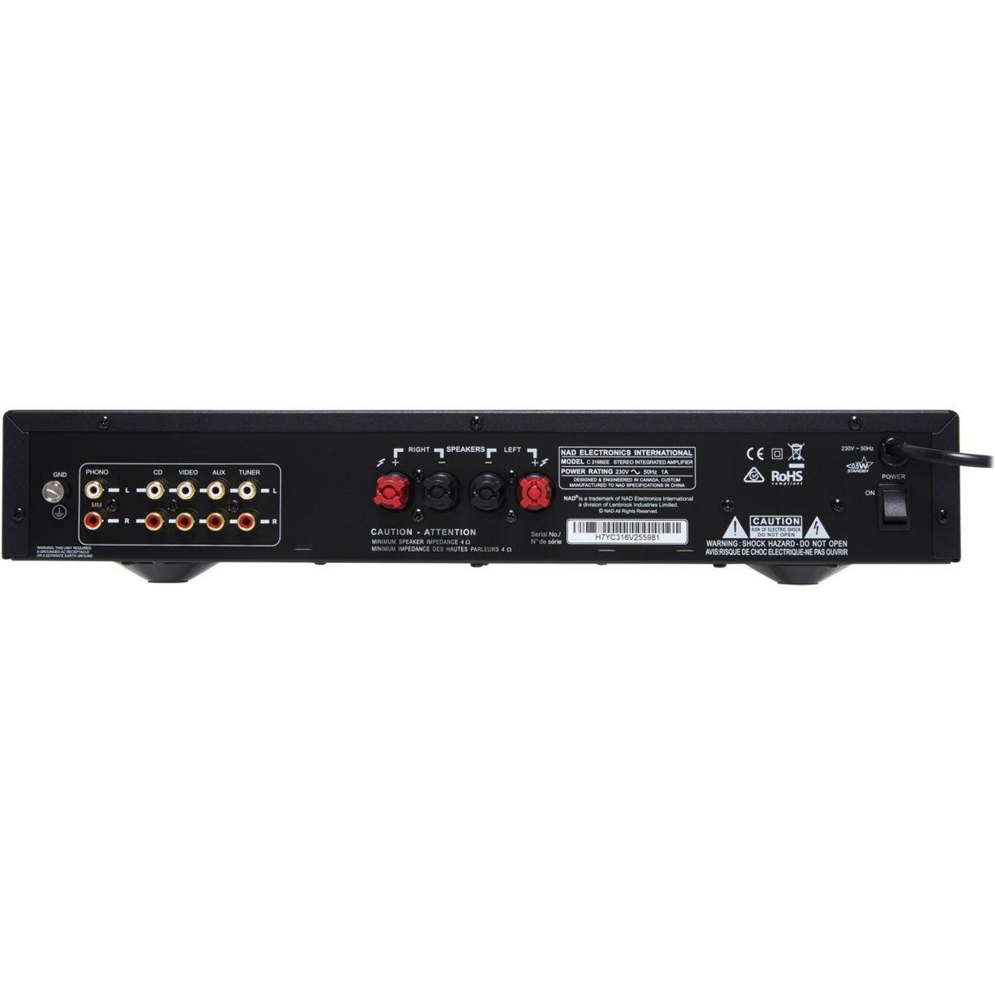 Voir la diapositive 4 : NAD Amplificateur HiFi C316BEE V2